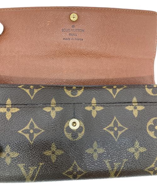 LOUIS VUITTON（ルイ ヴィトン）LOUIS VUITTON (ルイ ヴィトン) ポシェット・ポルトモネ クレディ 長財布 ブラウンの古着・服飾アイテム