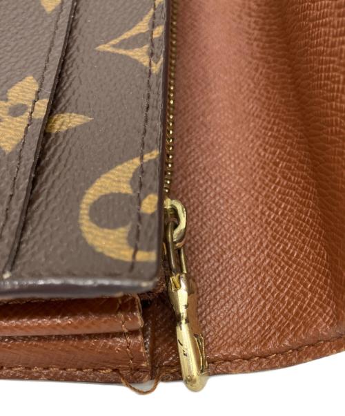 LOUIS VUITTON（ルイ ヴィトン）LOUIS VUITTON (ルイ ヴィトン) ポシェット・ポルトモネ クレディ 長財布 ブラウンの古着・服飾アイテム