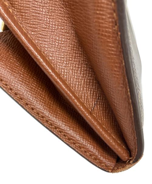 LOUIS VUITTON（ルイ ヴィトン）LOUIS VUITTON (ルイ ヴィトン) ポシェット・ポルトモネ クレディ 長財布 ブラウンの古着・服飾アイテム