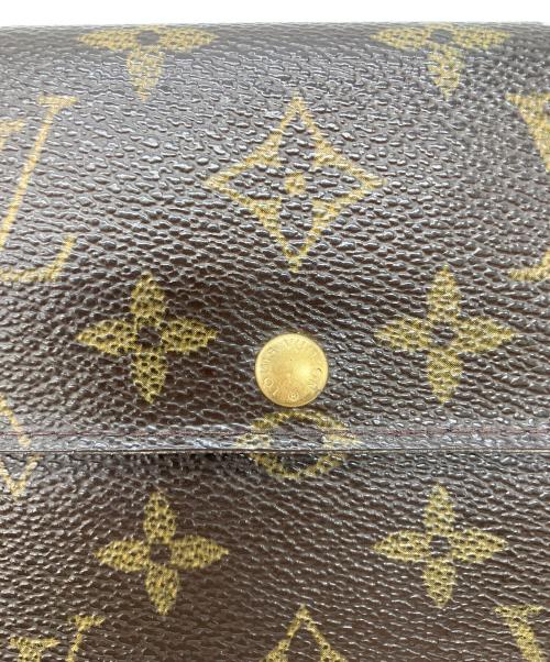 LOUIS VUITTON（ルイ ヴィトン）LOUIS VUITTON (ルイ ヴィトン) ポシェット・ポルトモネ クレディ 長財布 ブラウンの古着・服飾アイテム