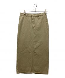 Spick and Span（スピック＆スパン）の古着「スリットIラインスカート」｜ベージュ