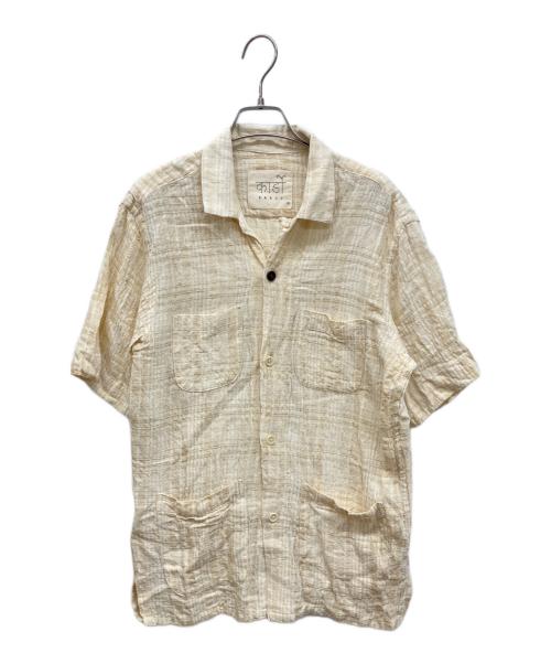 FRAMeWORK（フレームワーク）FRAMeWORK (フレームワーク) KARDO ハンドルームシャツ ベージュ サイズ:XSの古着・服飾アイテム