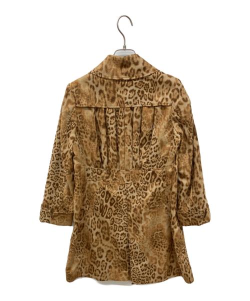 Hysteric Glamour（ヒステリックグラマー）Hysteric Glamour (ヒステリックグラマー) レオパード柄ステンカラーコート ベージュ サイズ:FREEの古着・服飾アイテム