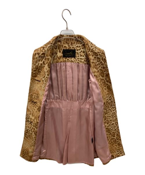 Hysteric Glamour（ヒステリックグラマー）Hysteric Glamour (ヒステリックグラマー) レオパード柄ステンカラーコート ベージュ サイズ:FREEの古着・服飾アイテム