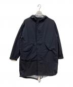 Hysteric Glamourヒステリックグラマー）の古着「ロゴプリントモッズコート」｜ブラック