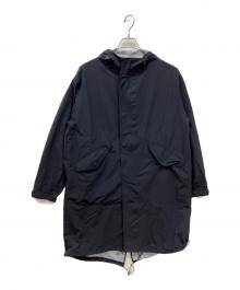 Hysteric Glamour（ヒステリックグラマー）の古着「ロゴプリントモッズコート」｜ブラック