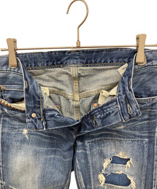 Hysteric Glamour（ヒステリックグラマー）Hysteric Glamour (ヒステリックグラマー) スタッズデニムパンツ インディゴ サイズ:XSの古着・服飾アイテム