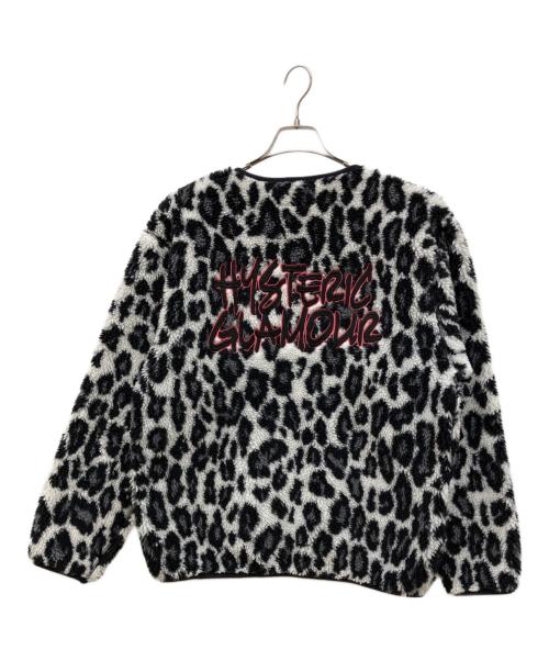 Hysteric Glamour（ヒステリックグラマー）Hysteric Glamour (ヒステリックグラマー) レオパードボアブルゾン ホワイト×ブラック サイズ:Lの古着・服飾アイテム