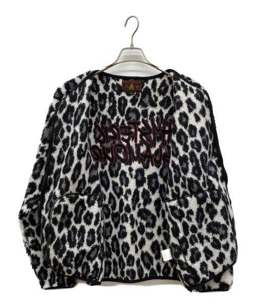 Hysteric Glamour（ヒステリックグラマー）Hysteric Glamour (ヒステリックグラマー) レオパードボアブルゾン ホワイト×ブラック サイズ:Lの古着・服飾アイテム