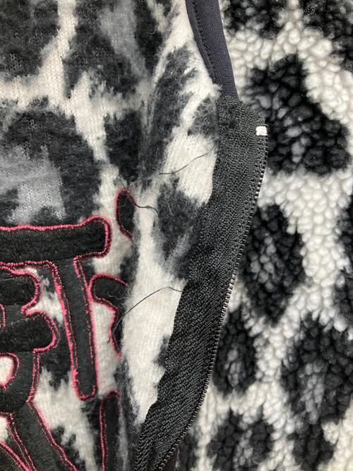 Hysteric Glamour（ヒステリックグラマー）Hysteric Glamour (ヒステリックグラマー) レオパードボアブルゾン ホワイト×ブラック サイズ:Lの古着・服飾アイテム