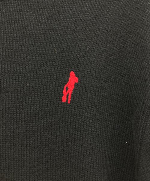 Hysteric Glamour（ヒステリックグラマー）Hysteric Glamour (ヒステリックグラマー) HYSTERIC TIMES刺繍 タートルネックセーター ブラック サイズ:Lの古着・服飾アイテム