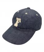 FULLCOUNTフルカウント）の古着「Lot.6843　ロゴデニムキャップ」｜インディゴ