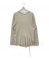 ANCELLM（アンセルム）の古着「DAMAGE WAFFLE CREW LS T-SHIRT　ワッフルクルーネックTシャツ　ｶｯﾄｿｰ　ANC-CT56」｜ベージュ