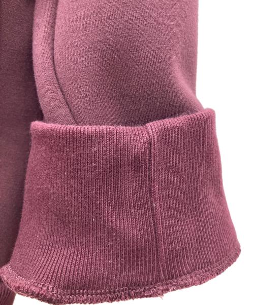 CRONOS（クロノス）CRONOS (クロノス) Diagonal paneling hoodie　ダイアグラムパネリングフーディ　　パーカー バーガンディー サイズ:Mの古着・服飾アイテム
