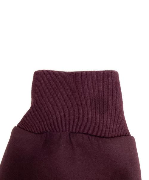 CRONOS（クロノス）CRONOS (クロノス) Diagonal paneling hoodie　ダイアグラムパネリングフーディ　　パーカー バーガンディー サイズ:Mの古着・服飾アイテム