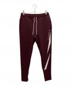 CRONOSクロノス）の古着「Diagonal paneling long pants　ダイアゴナルパネリングロングパンツ」｜バーガンディー