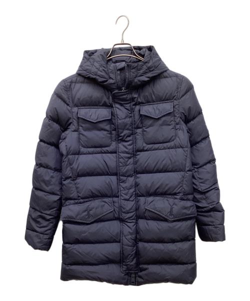 HERNO（ヘルノ）HERNO (ヘルノ) ナイロンシャモニーダウンコート　フーデットダウンコート ネイビー サイズ:44の古着・服飾アイテム