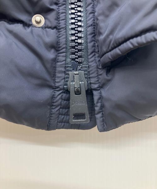 HERNO（ヘルノ）HERNO (ヘルノ) ナイロンシャモニーダウンコート　フーデットダウンコート ネイビー サイズ:44の古着・服飾アイテム