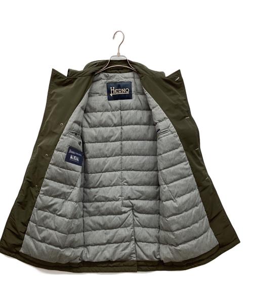 HERNO（ヘルノ）HERNO (ヘルノ) SUB-ZERO シングルトレンチ ダウンコート カーキ サイズ:44の古着・服飾アイテム