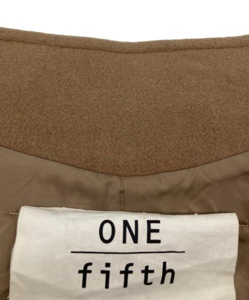 ONE FIFTH（ワンフィフス）ONE FIFTH (ワンフィフス) スタンドカラーコート ブラウン サイズ:１の古着・服飾アイテム