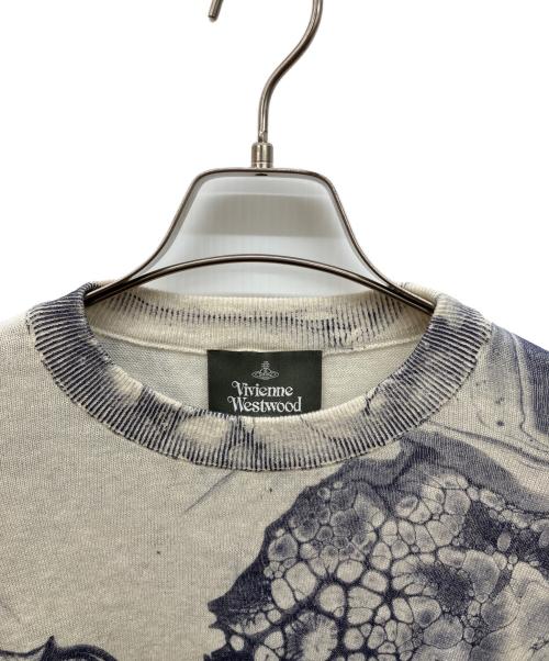 Vivienne Westwood man（ヴィヴィアン ウェストウッド マン）Vivienne Westwood man (ヴィヴィアン ウェストウッド マン) MARBLE KNIT ブルー サイズ:44の古着・服飾アイテム