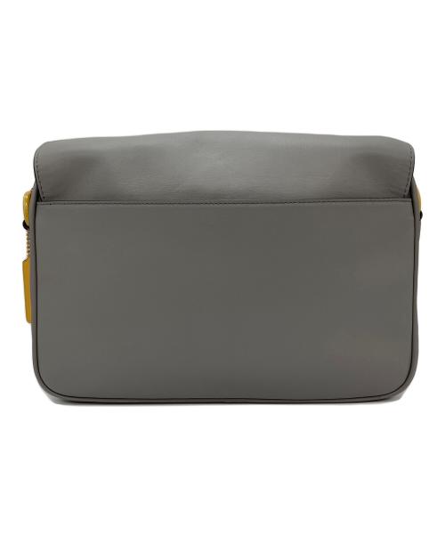COACH（コーチ）COACH (コーチ) ショルダーバッグ　C5300　トラック クロスボディ グレー×イエローの古着・服飾アイテム