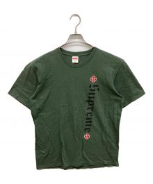 SUPREME×INDEPENDENT（シュプリーム×インディペンデント）の古着「Old English Tee」｜グリーン