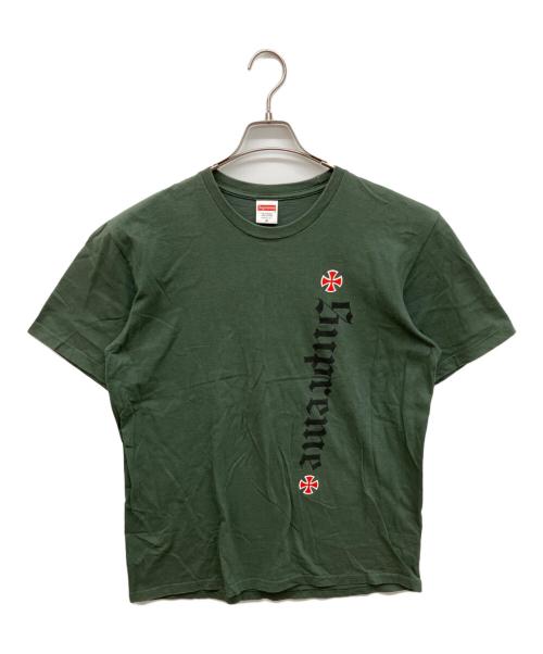 SUPREME（シュプリーム）SUPREME (シュプリーム) INDEPENDENT (インディペンデント) Old English Tee グリーン サイズ:Mの古着・服飾アイテム