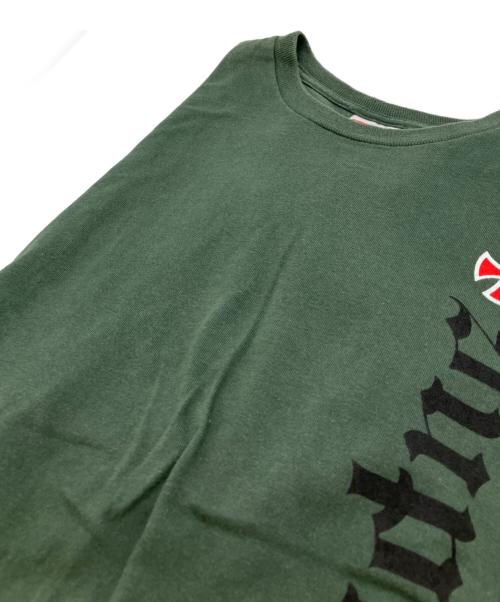 SUPREME（シュプリーム）SUPREME (シュプリーム) INDEPENDENT (インディペンデント) Old English Tee グリーン サイズ:Mの古着・服飾アイテム