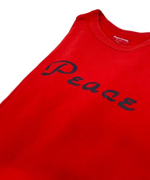 SUPREME（シュプリーム）SUPREME (シュプリーム) Peace S/S TEE レッド サイズ:Lの古着・服飾アイテム