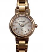 CITIZENシチズン）の古着「リストウォッチ クロスシー エコドライブ(ソーラー)」｜ピンク