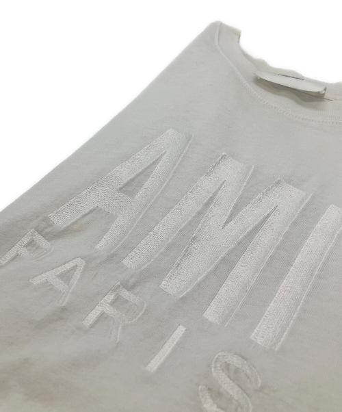 AMI Alexandre Mattiussi（アミアレクサンドルマテュッシ）AMI Alexandre Mattiussi (アミアレクサンドルマテュッシ) ビッグロゴTシャツ ホワイト サイズ:XSの古着・服飾アイテム