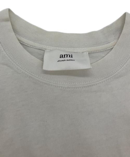 AMI Alexandre Mattiussi（アミアレクサンドルマテュッシ）AMI Alexandre Mattiussi (アミアレクサンドルマテュッシ) ビッグロゴTシャツ ホワイト サイズ:XSの古着・服飾アイテム