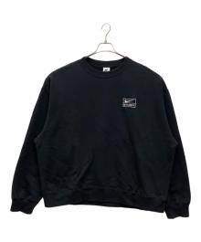 NIKE×stussy（ナイキ×ステューシー）の古着「Wash Crew "Black"　ウォッシュ クルー "ブラック"」｜ブラック