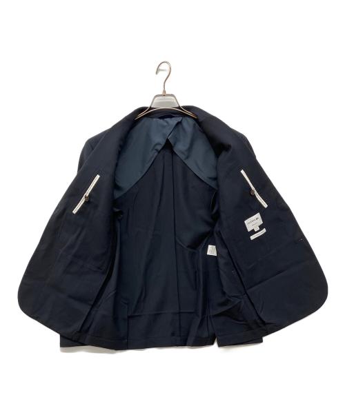 LACOSTE（ラコステ）LACOSTE (ラコステ) ソリッドウールテーラードジャケット ネイビー サイズ:52の古着・服飾アイテム