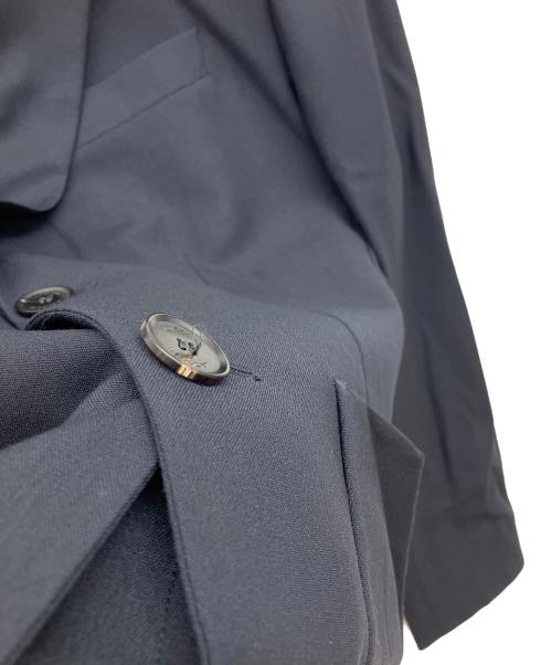 LACOSTE（ラコステ）LACOSTE (ラコステ) ソリッドウールテーラードジャケット ネイビー サイズ:52の古着・服飾アイテム