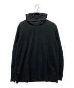 ATTACHMENTアタッチメント）の古着「COOLMAX SMOOTH CLOTH HIGH NECKED T-SHIRT L/S（クールマックス スムース クロス ハイネックド ティーシャツ エルエス）」｜ブラック