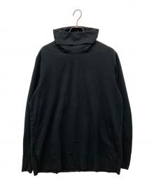 ATTACHMENT（アタッチメント）の古着「COOLMAX SMOOTH CLOTH HIGH NECKED T-SHIRT L/S（クールマックス スムース クロス ハイネックド ティーシャツ エルエス）」｜ブラック