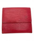 LOUIS VUITTONルイ ヴィトン）の古着「エピ ポルトモネ ビエ カルト クレディコンパクトウォレット」｜レッド