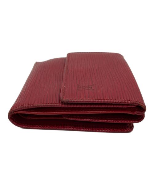 LOUIS VUITTON（ルイ ヴィトン）LOUIS VUITTON (ルイ ヴィトン) エピ ポルトモネ ビエ カルト クレディコンパクトウォレット レッドの古着・服飾アイテム