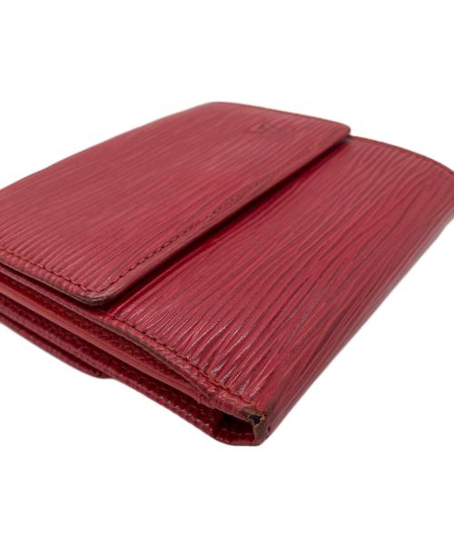 LOUIS VUITTON（ルイ ヴィトン）LOUIS VUITTON (ルイ ヴィトン) エピ ポルトモネ ビエ カルト クレディコンパクトウォレット レッドの古着・服飾アイテム