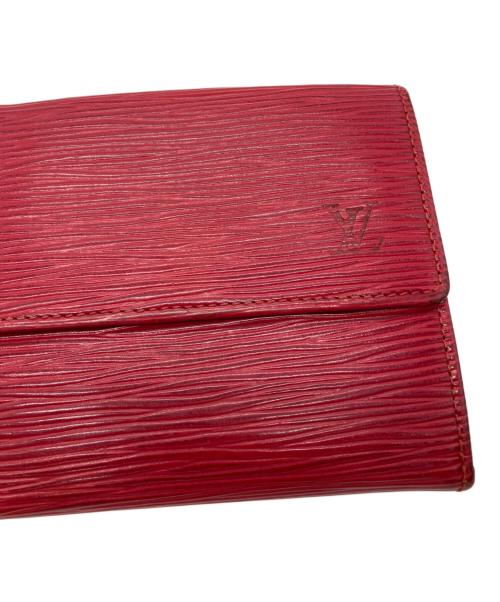 LOUIS VUITTON（ルイ ヴィトン）LOUIS VUITTON (ルイ ヴィトン) エピ ポルトモネ ビエ カルト クレディコンパクトウォレット レッドの古着・服飾アイテム