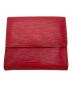 LOUIS VUITTON (ルイ ヴィトン) エピ ポルトモネ ビエ カルト クレディコンパクトウォレット レッド：13000円
