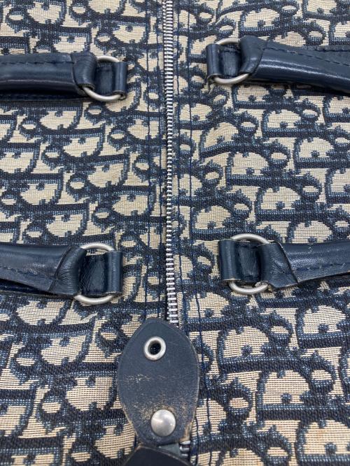 Christian Dior（クリスチャン ディオール）Christian Dior (クリスチャン ディオール) トロッター　ミニボストンバッグ ネイビーの古着・服飾アイテム