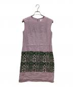 mina perhonenミナ ペルホネン）の古着「ノースリーブワンピース」｜バイオレット