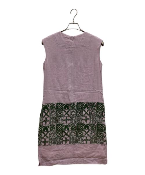 mina perhonen（ミナ ペルホネン）mina perhonen (ミナ ペルホネン) ノースリーブワンピース バイオレット サイズ:38の古着・服飾アイテム