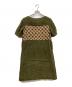 mina perhonen (ミナ ペルホネン) リネン半袖ワンピース オリーブ サイズ:36：22000円