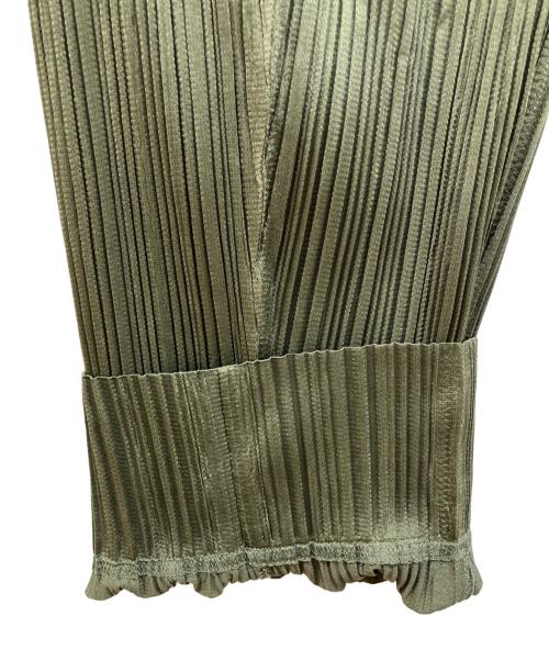 PLEATS PLEASE（プリーツプリーズ）PLEATS PLEASE (プリーツプリーズ) SEPTEMBER PANTS　セプテンバーパンツ　プリーツパンツ グリーン サイズ:2の古着・服飾アイテム