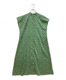 MACKINTOSH PHILOSOPHY（マッキントッシュ フィロソフィー）の古着「マーガレットプリントワンピース　ノースリーブワンピース」｜グリーン