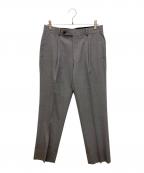 BURBERRY LONDONバーバリーロンドン）の古着「タックパンツ スラックス」｜グレー